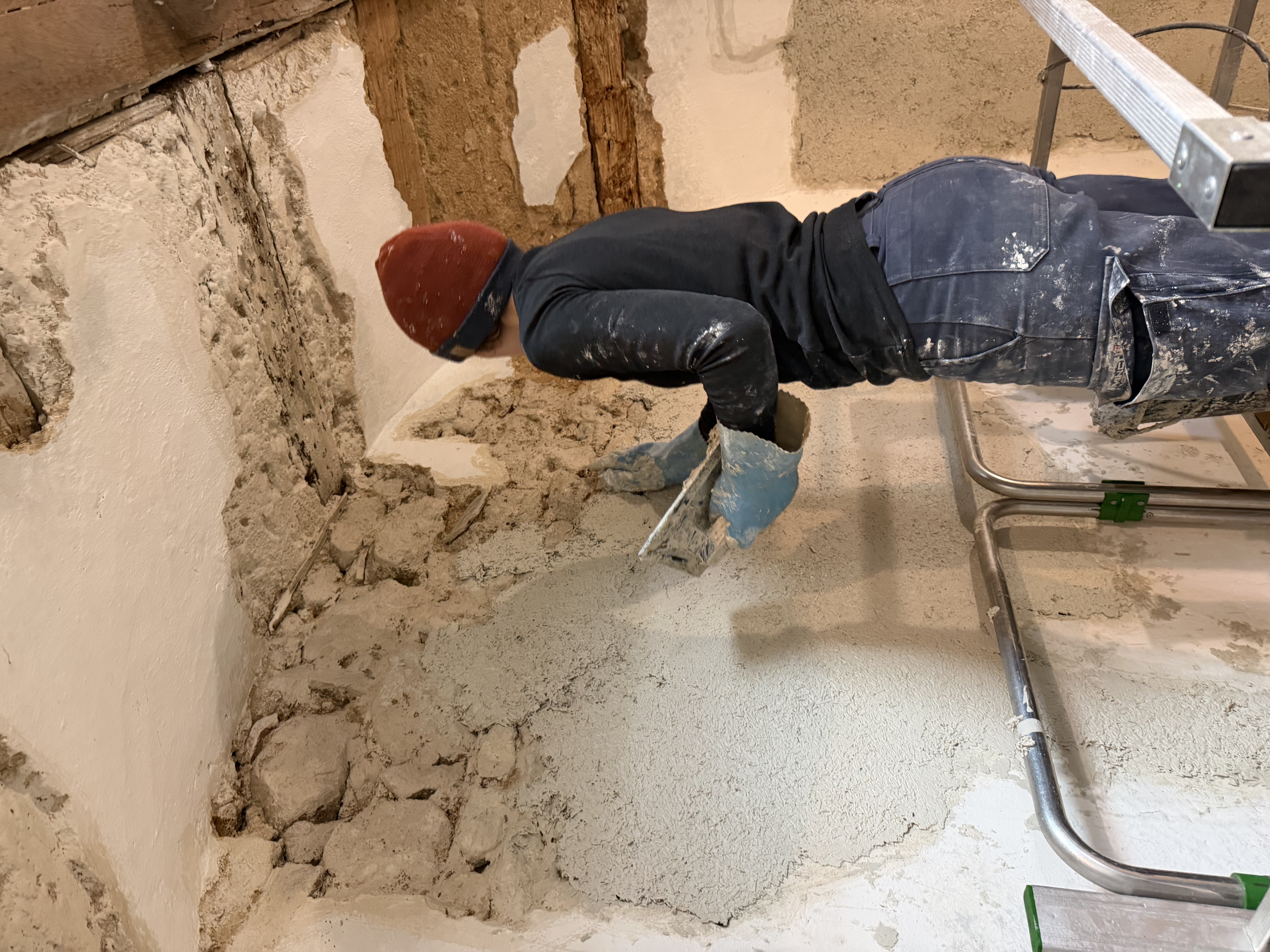 Cage d'escalier en cours